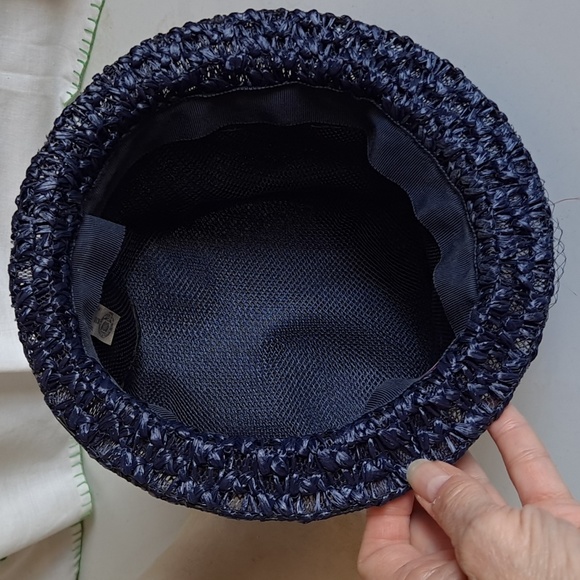 Vintage Faux Straw Hat - Picture 6 of 9